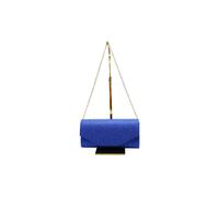 Vellin Women's Glitter Envelope Clutch Bag with Gold /Silver Chain Strap in Royal Vellin Royal One Size