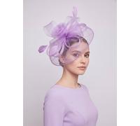 Vellin Women's Large Mesh Bow Fascinator in Lilac Vellin Lilac One Size