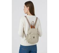 Vellin Women's Lightweight Nylon Mini Backpack with Multiple Pockets in Cream