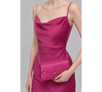 Vellin Women's Luxury Chic Bow Front Evening Bag for Weddings & Proms in Fuchsia Vellin Fuchsia One Size