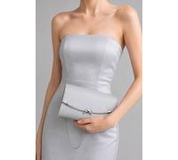 Vellin Women's Luxury Chic Bow Front Evening Bag for Weddings & Proms in Silver Vellin Silver One Size
