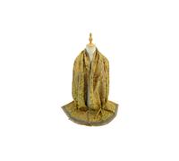 Vellin Women's Mandala Pattern Reversible Scarf - Soft Touch, Decorative Fringe in Yellow