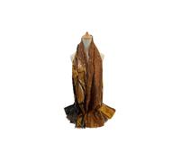 Vellin Women's Marble Print Lightweight Fashion Scarf in Brown