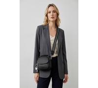Vellin Women's Mini Crossbody Bag with Textured Finish & Adjustable Strap in Black