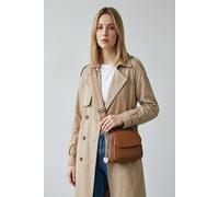 Vellin Women's Mini Crossbody Bag with Textured Finish & Adjustable Strap in Tan