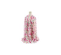 Vellin Women's Mixed Cotton Butterfly & Floral Print Chiffon Scarf in Fuchsia Vellin Fuchsia One Size