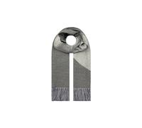 Vellin Women's Modern Woven Scarf with Subtle Shimmer & Fringe in Grey