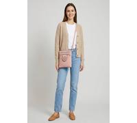 Vellin Women's Multi Pocket Lightweight Crossbody Bag with Adjustable Strap in Pink