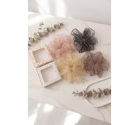 Vellin Women's Pearl Organza Oversized Hair Scrunchie - With Box