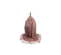 Vellin Women's Reversible Bee Print Wool Mix Scarf in Baby Pink