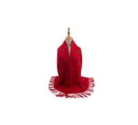 Vellin Women's Reversible Bee Print Wool Mix Scarf in Red