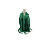 Vellin Women's Reversible Tree Patterned Scarf with Fringe in Green Vellin Green One Size