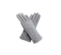 Vellin Women's Rhinestone-Detail Soft Touch Touchscreen Glove in Grey Vellin Grey One Size