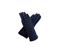 Vellin Women's Rhinestone-Detail Soft Touch Touchscreen Glove in Navy