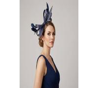 Vellin Women's Sculpted Twist Mesh Fascinator Headband in Navy