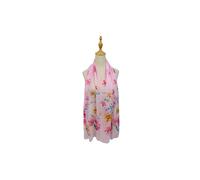 Vellin Women's Soft Colourful Floral Bloom Print Chiffon Scarf in Fuchsia