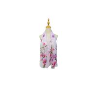 Vellin Women's Soft Colourful Floral Bloom Print Chiffon Scarf in Lilac