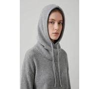 Vellin Women's Soft Plain Knitted Balaclava Hood-2-in-1 Hat & Scarf in Light Grey