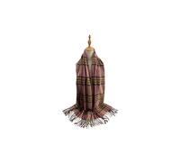 Vellin Women's Soft Wool BlendClassic Check Pattern Scarf Fringed Ends in Pink