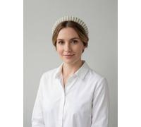 Vellin Women's Striped Pearl & Crystal Embellished Headband in White