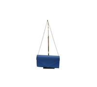 Vellin Women's Textured Envelope Clutch Bag with Gold Chain Strap in Blue Vellin Blue One Size