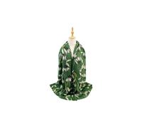 Vellin Women's Vintage Floral Print Lightweight Scarf in Green