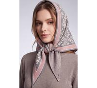 Vellin Women's Women's Reversible Floral Geo Triangle Scarf in Grey Vellin Grey One Size