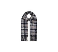 Vellin Women's Wool-Blend Pixel Pattern Oversized Scarf in Grey