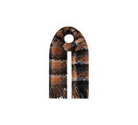 Vellin Women's Wool-Blend Pixel Pattern Oversized Scarf in Orange Vellin Orange One Size