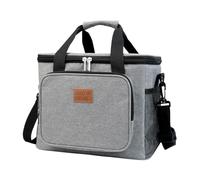 Vellivar Cool Bag, 13L Insulated Lunch Bag, Small Cool Bag Grey Cooler Bag, Waterproof Cooler Bags, Food Delivery Bag Reusable Cooler Bag for Lunch Picnic Work School Camping