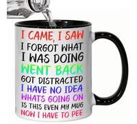 Vellivar Funny Mugs - I Came I Saw I Forgot Mug, Quirky Gifts for Women & Men, Novelty Retirement & Birthday Mug, 350ml Ceramic Tea & Coffee Cup