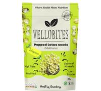Vellobites Healthy snack-Popped Lotus Seeds,Fox nuts, Makhana | guilt-free crunch|High Protein| Low calories|No Trans-fat (Jalapeno)