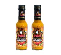 Vellomart Baron West Indian Hot Pepper Sauce 155g x 2 - Authentic Caribbean Heat, Premium Spicy Flavour, Perfect for Cooking & Marinades