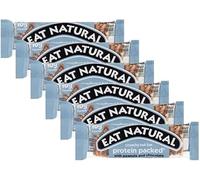 Vellomart Eat Natural Protein Bars 6 x 45g - Healthy Snacking for an Active Lifestyle (6,Chocolate & Peanut)