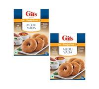 Vellomart GITS Medu Vada Mix 2 x 200g - Authentic South Indian Snack, Crispy & Tasty Instant Breakfast, Easy to Cook Pack