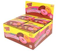 Vellomart Gummi Zone Gummy Doughnuts 1's x 24 Pack - Fruity Flavoured Soft Jelly Candy, Fun Doughnut Shape, Kids Treat Snack, Party Sweet Pack