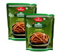 Vellomart Haldiram’s Murruku 200g x 2 - Crispy South Indian Snack, Authentic Taste, Fresh & Crunchy