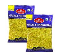Vellomart Haldirams Masala Moong Dal 2 x 200g - Crispy Fried Lentil Snack | Authentic Indian Namkeen | Fresh & Flavourful