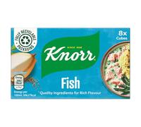 Vellomart Knorr Stock Cubes 8’s (Chicken/Fish/Vegetable/Beef/Lamb) - Individual Flavour Packs, Rich Taste Booster, Premium Seasoning Cubes for Soups, Curries & Everyday Cooking (Fish)