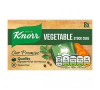 Vellomart Knorr Stock Cubes 8’s (Chicken/Fish/Vegetable/Beef/Lamb) - Individual Flavour Packs, Rich Taste Booster, Premium Seasoning Cubes for Soups, Curries & Everyday Cooking (Vegetable)
