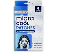 Vellomart Masterplast Migra Cool Patches 4’s - Cooling Migraine & Headache Relief Gel Patches, Fast Acting, Drug-Free Comfort