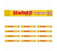 Vellomart Starburst Chewy Fruit Original 45g - Juicy Assorted Fruit Flavour Chewy Candy, Soft & Tangy Sweets (12)