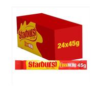 Vellomart Starburst Fave Reds Chewy Fruit Candy 45g - Juicy Strawberry & Cherry Flavours, Soft & Chewy Sweets Treat (24)