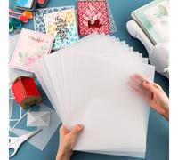 Vellum Paper,30 PACK Frosted Smooth Vellum Paper Sheets,8.5x11inch 93GSM Translucent Paper Tracing Vellum Paper for Crafts Tracing,Drawing,Card Overlays,Invitation Envelope Greeting Cards, Photo Print