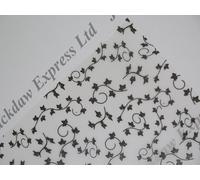 Vellum Printed Patterned Sheets 10 x 100gsm A4 19 Designs to Choose Cardmaking (Black Ivy JLH045)