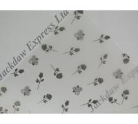 Vellum Printed Patterned Sheets 10 x 100gsm A4 19 Designs to Choose Cardmaking (Black Roses AM862)