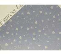 Vellum Printed Patterned Sheets 10 x 100gsm A4 19 Designs to Choose Cardmaking (White Hearts AM526)