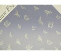 Vellum Printed Patterned Sheets 10 x 100gsm A4 (White Butterflies AM524)