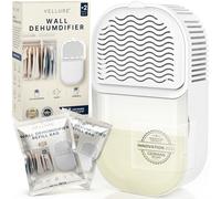 Vellure® Dehumidifiers for Home world first cost saving Wall-Mounted wardrobe dehumidifier - disposable dehumidifier for bathroom, living room etc.) - incl. 2 refill sachets