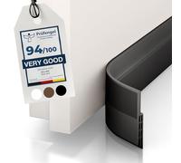 Vellure® Door Draft Stopper for Bottom of Door - Premium Door Sweep for Bottom of Door/Weather Stripping Door Seal (Save Energy - installs Quickly and Easily) Door Strip (1, Black)